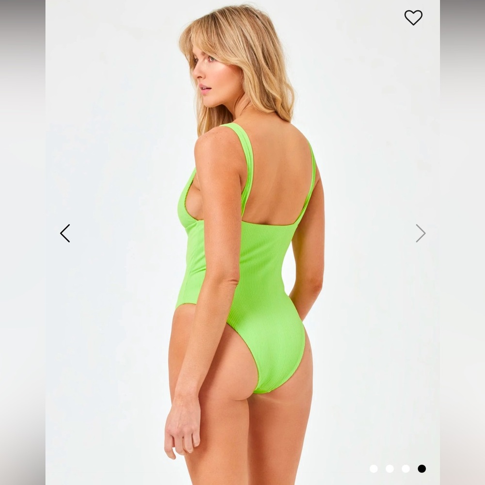 NWT L*Space Katniss One Piece Swimsuit Cucumber sz.S - Picture 2 of 8